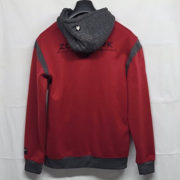 Zoo York Mens Hoodie Jacket Medium Full Zip Fleece Embroidered Logo Pockets - Picture 11 of 16